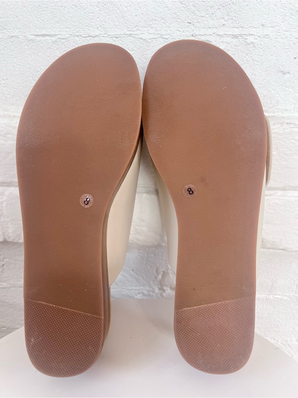 Kelsi Dagger Dover Shell Platform Slide Sandal Cream Large Buckle Size 8 NWOT - Picture 8 of 14